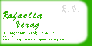 rafaella virag business card